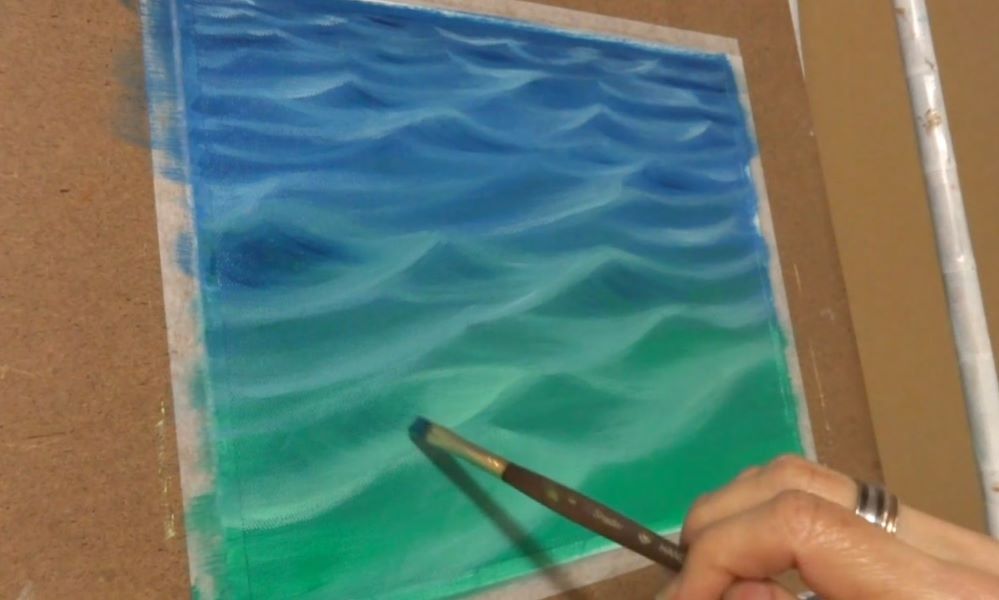 油絵で海を描く～初心者の為の波の描き方６つのステップ