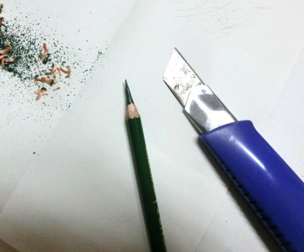 色鉛筆　削り方