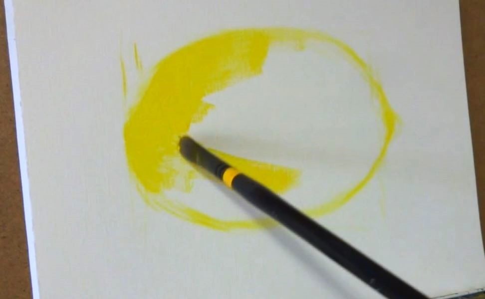 オンライン絵画教室　油絵　レモン