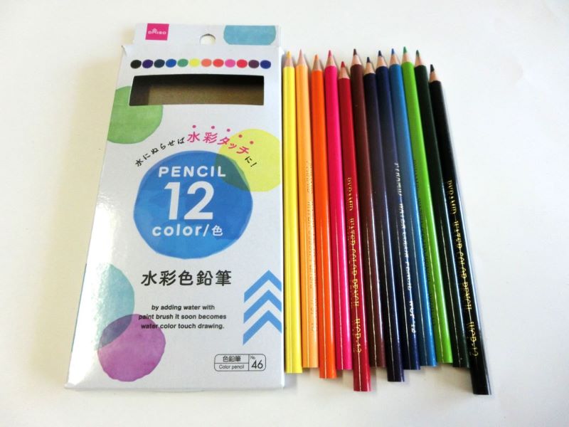 100均の水彩色鉛筆で8種類の技法を試してみる